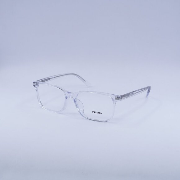 Prada PR14WVF 2AZ1O1 Eyeglasses Crystal 56mm Square Frame - Picture 1 of 10